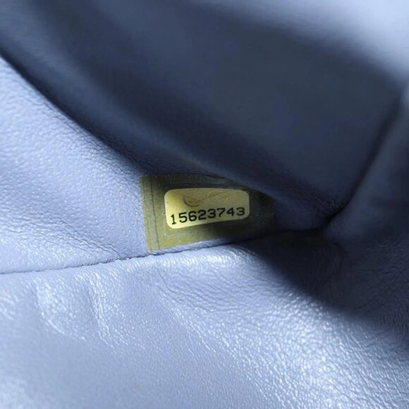 CHANEL Matelasse Chain Shoulder Bag Lamb Skin Purple Silver CC Auth 132927V - Picture 13 of 16